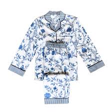 Versailles Blue Chinoiserie Pyjama Set