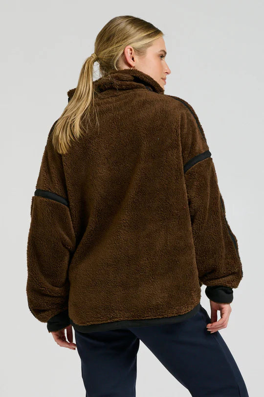 Popover Fleece Sweatshirt - Chocolate