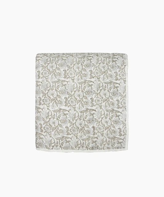 Athena Handblock Natural Coverlet