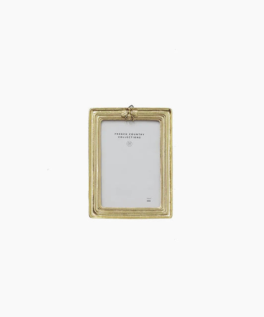 Ribbed Bee Photo Frame Gold 4x6