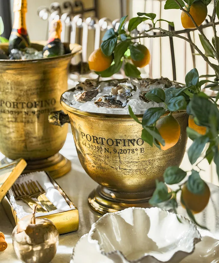Portofino Gold Champagne Bucket