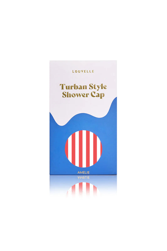 AMELIE shower cap in Pink Cabana Stripe