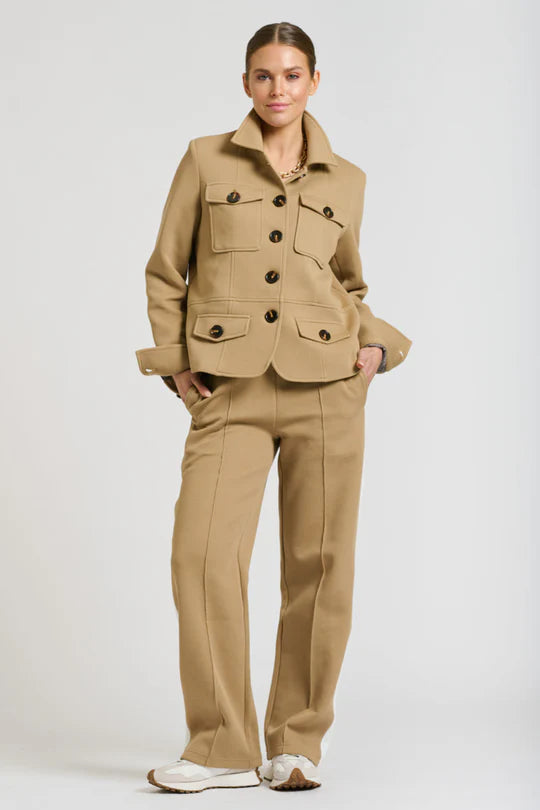 Hemming Scuba Jacket - Caramel