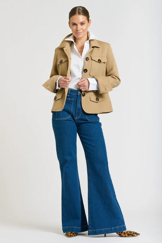 Hemming Scuba Jacket - Caramel