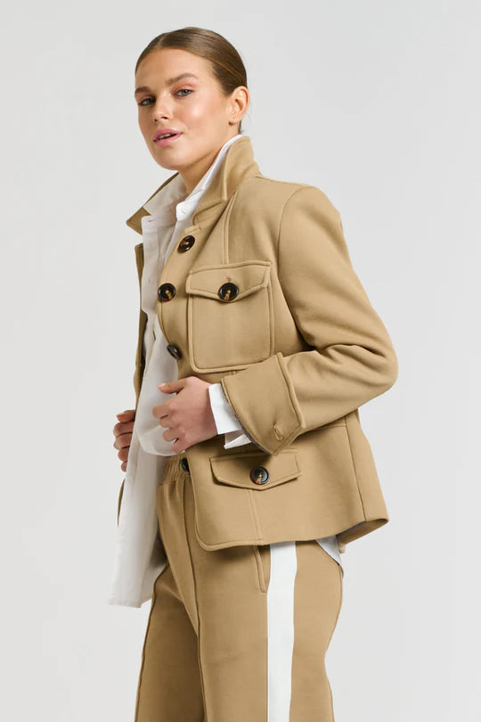 Hemming Scuba Jacket - Caramel