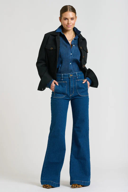 The Penny Shirt Pintuck - Denim