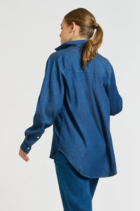 The Penny Shirt Pintuck - Denim