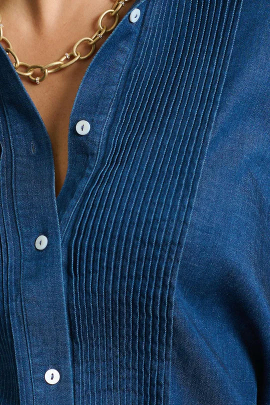 The Penny Shirt Pintuck - Denim