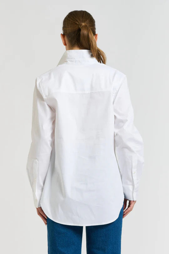 The Penny Shirt Pintuck - Oxford White