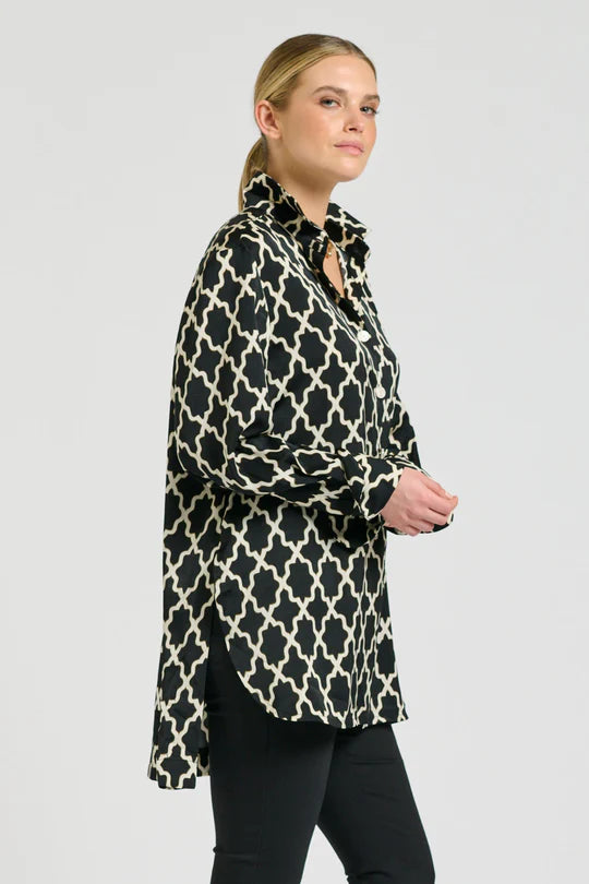 The Marnie Shirt - Moroccan Print