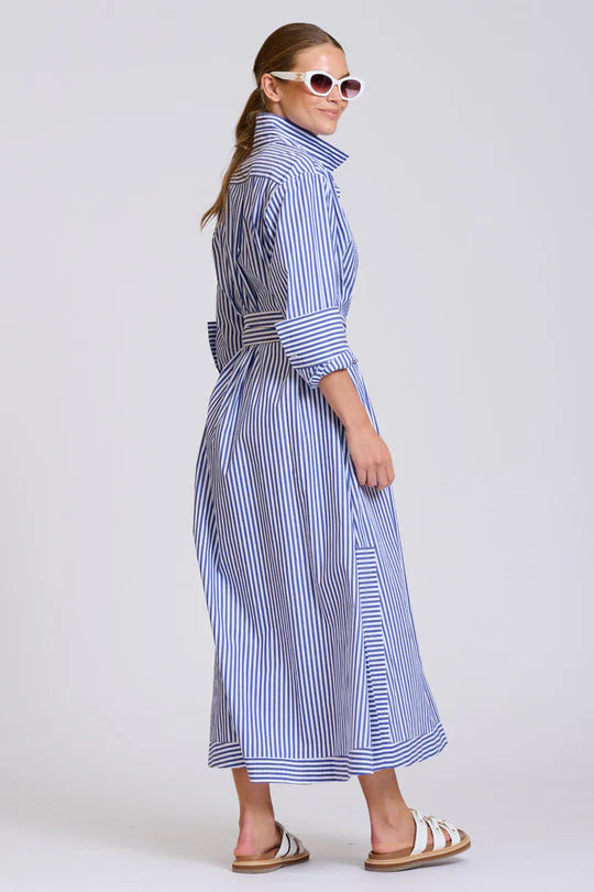 The Sybil Oversized Dress - Navy Stripe