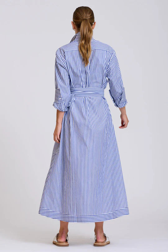 The Sybil Oversized Dress - Navy Stripe