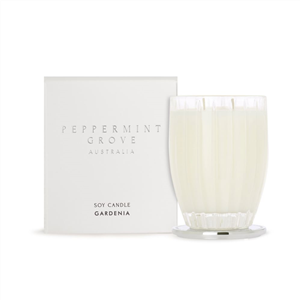 Gardenia Soy Candle by Peppermint Grove Australia