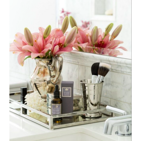 Vanity Rectangle Mirror Tray