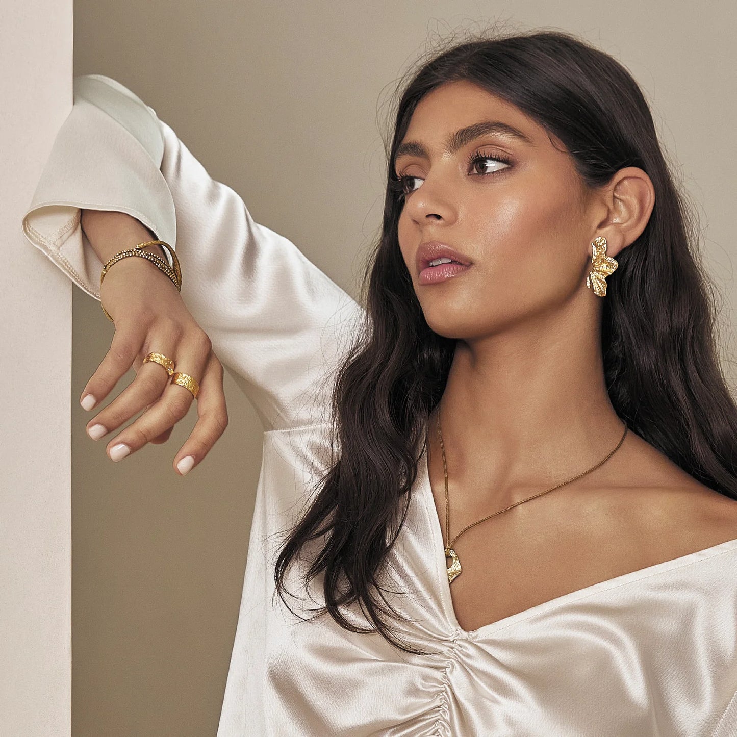 STASSIA GOLD EARRINGS