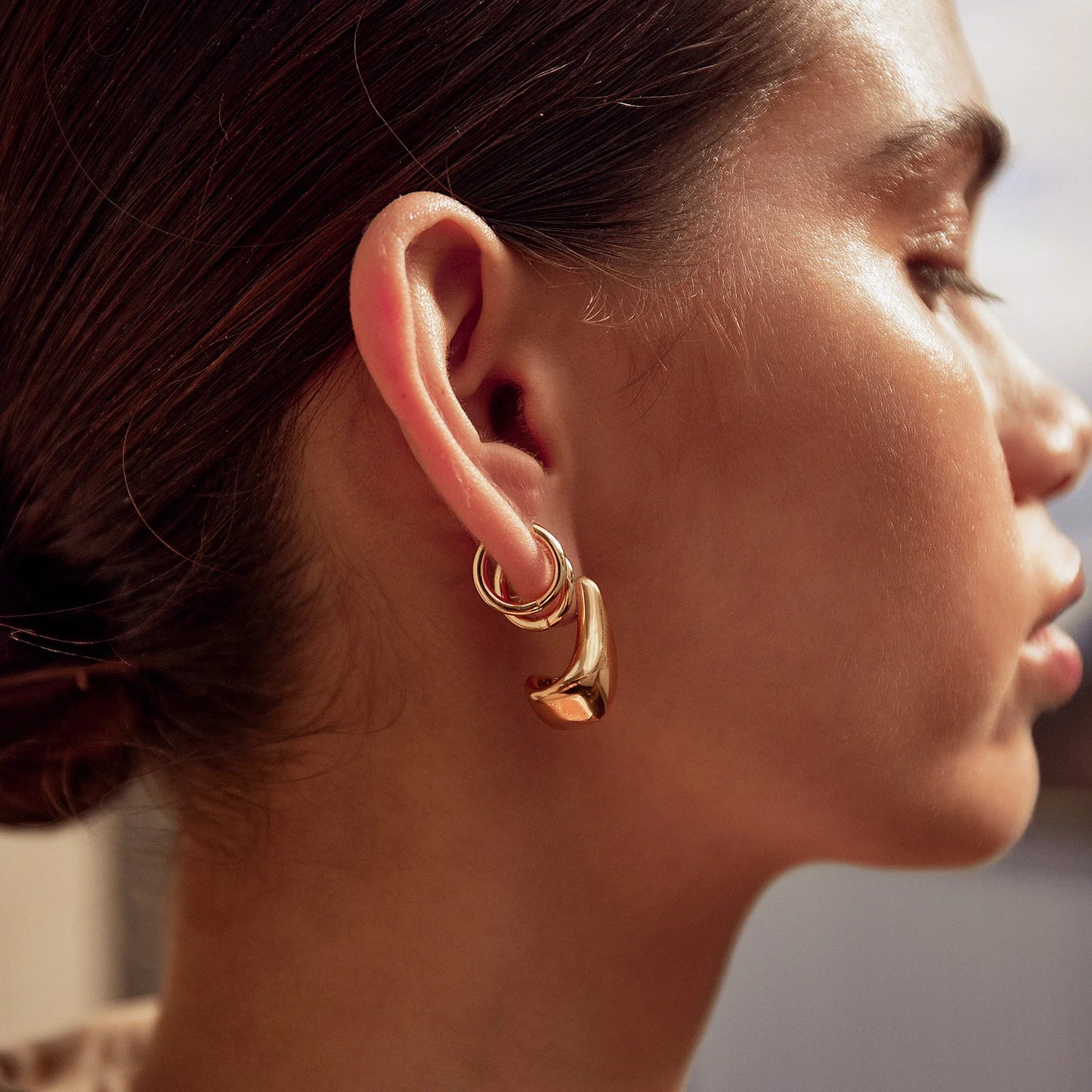 DELPHINE GOLD EARRINGS