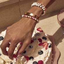 Load image into Gallery viewer, SKYLAR CERAMIC AND GOLD BRACELET - PEONY
