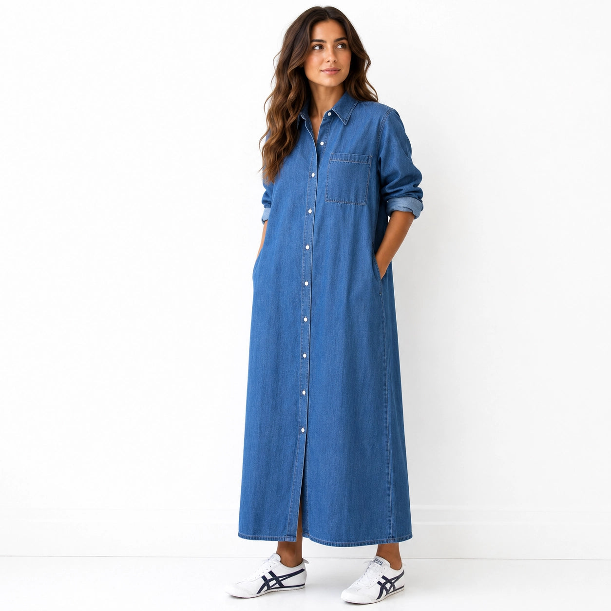 Belle - Denim Shirt Dress