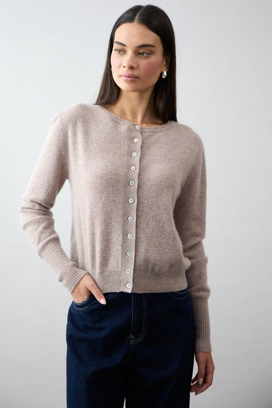 Essential Slim cardi - Toast