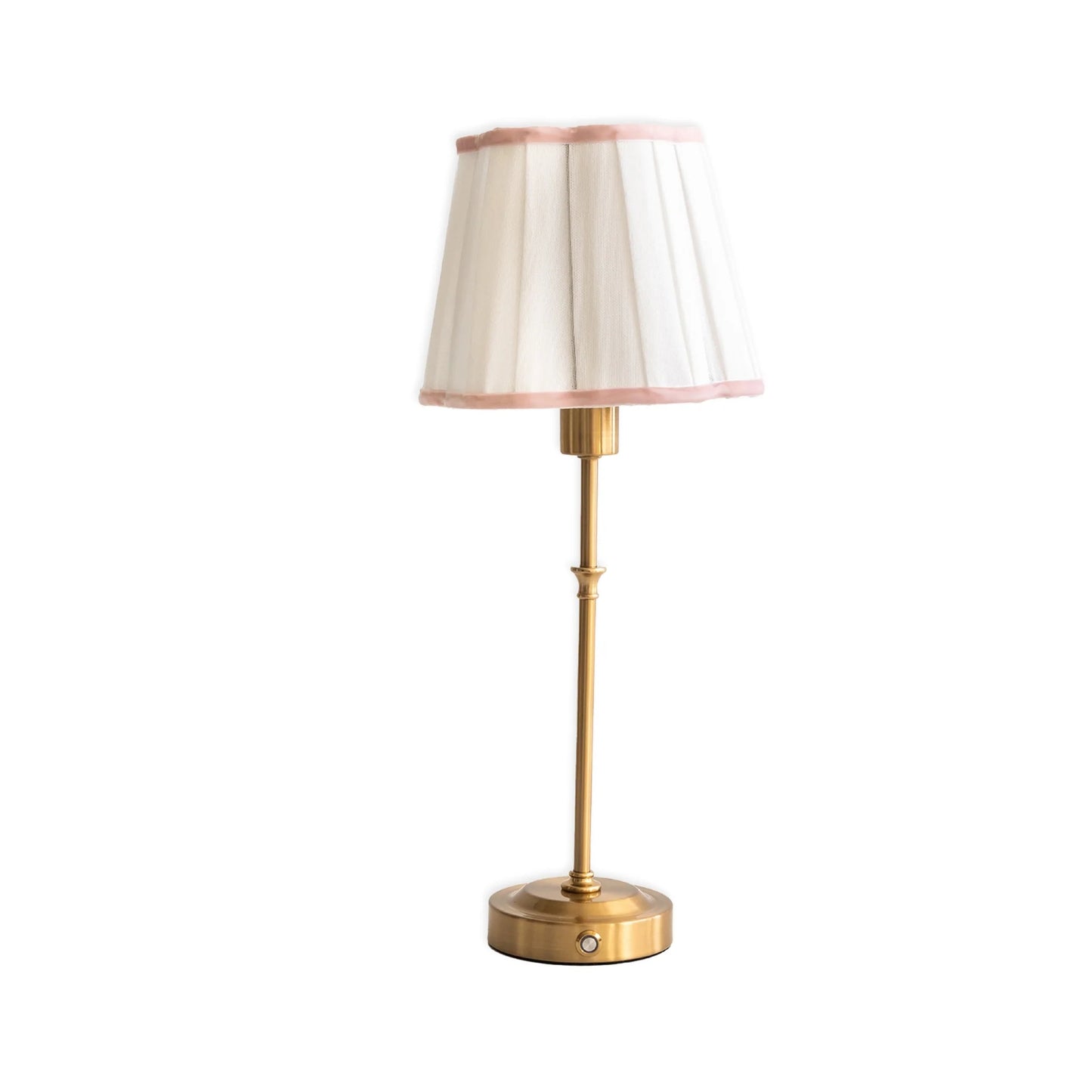 Pink Scallop Shade USB Table Lamp