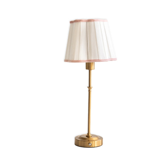 Pink Scallop Shade USB Table Lamp