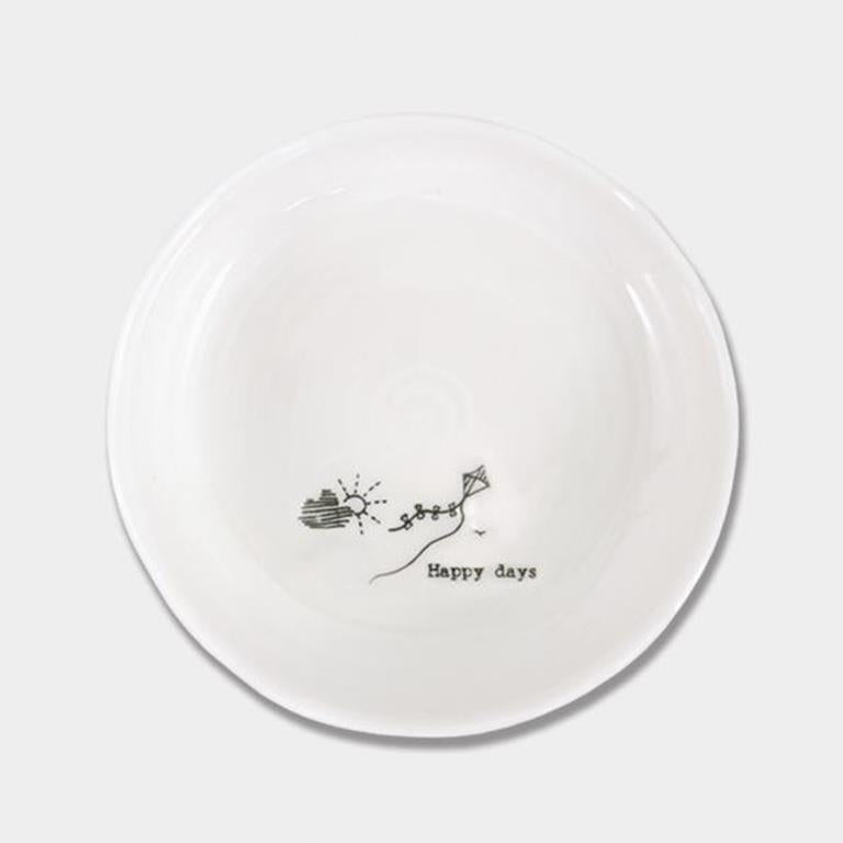 Wobbly Trinket Bowl - Happy Days