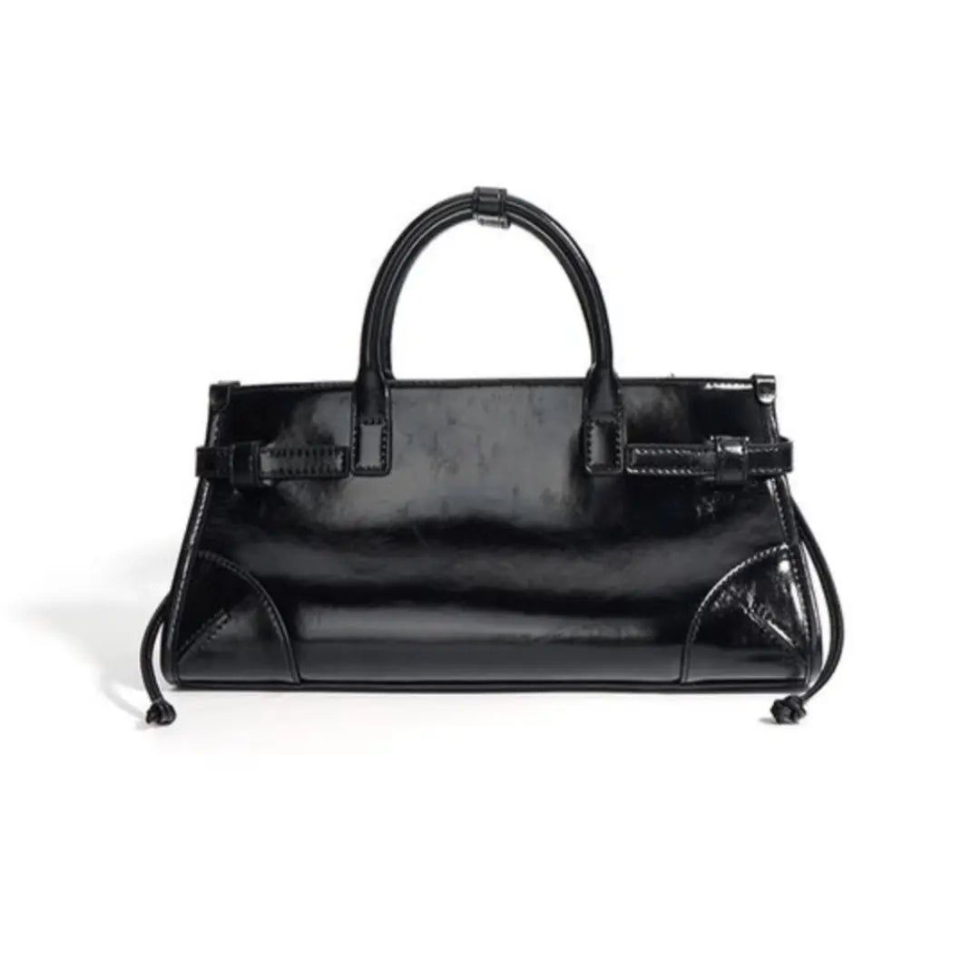 Oxford Cowhide Bag- Black