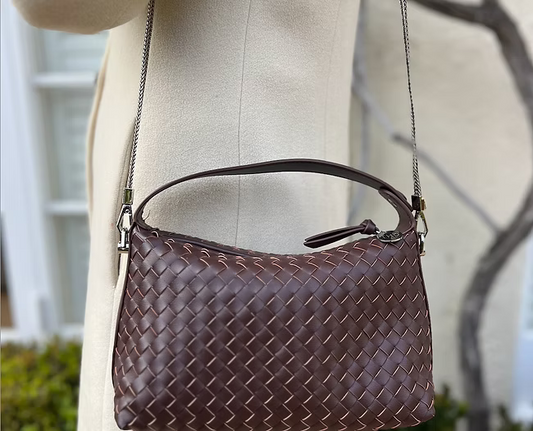 Irene -  Dark Brown Leather Bag