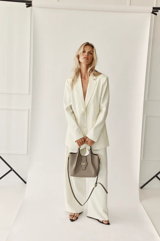 Grace Small East West Tote Taupe