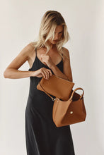 Load image into Gallery viewer, Grace Small East West Tote Tan
