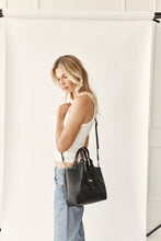 Load image into Gallery viewer, Grace Small East West Tote Black
