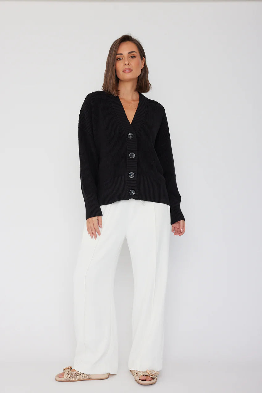 QUINCY Cardigan Black