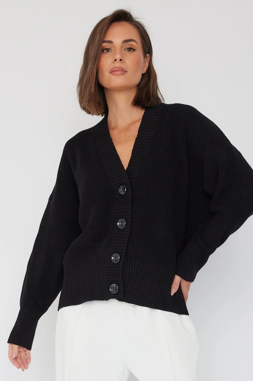 QUINCY Cardigan Black
