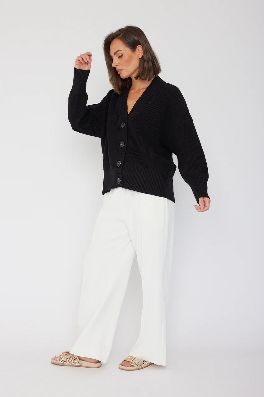 QUINCY Cardigan Black