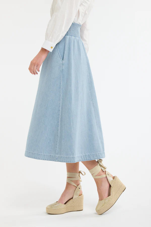 DAKOTA DENIM SKIRT - Light Wash