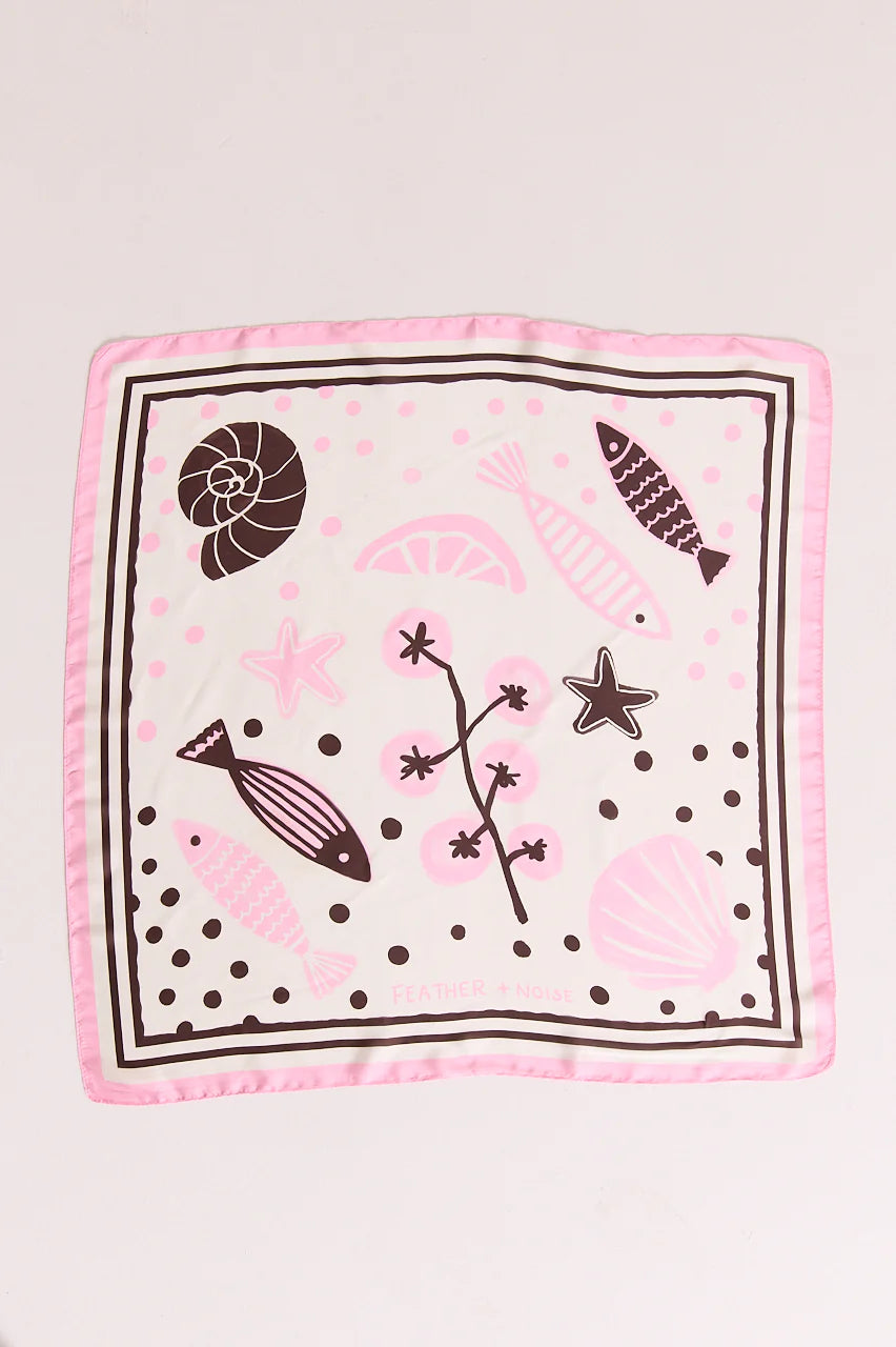 Euro Scarf - Pink Print