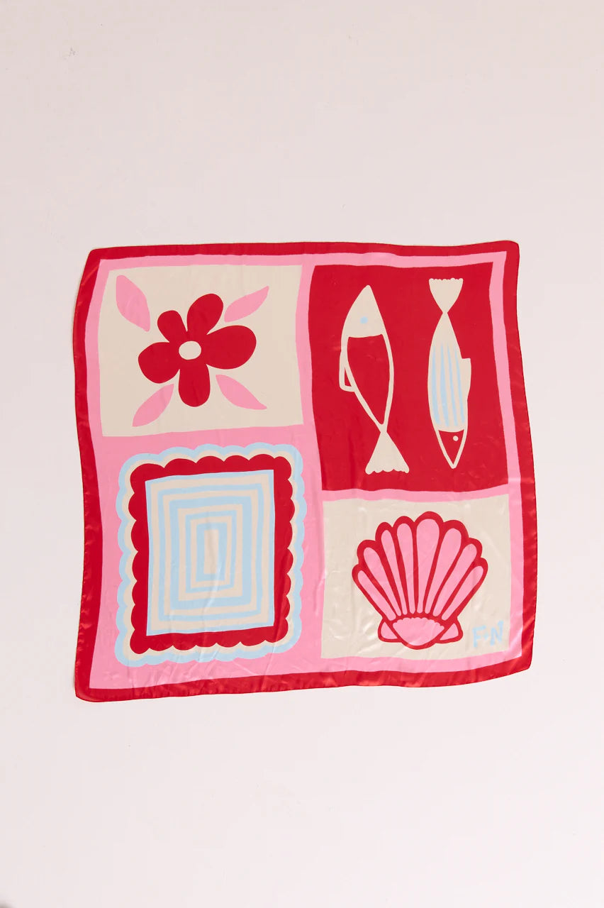 Resort Scarf - Tile Print