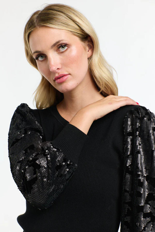 DATE NIGHT TOP BLACK