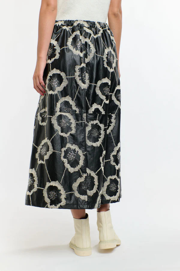 FLORENCE PU SKIRT BLACK