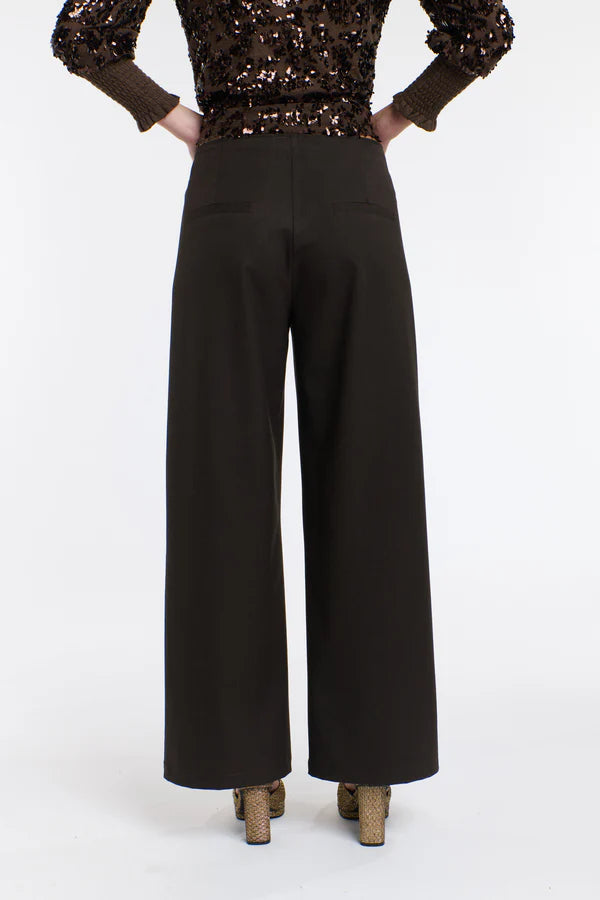 MIA WALLACE PANTS - CHOCOLATE