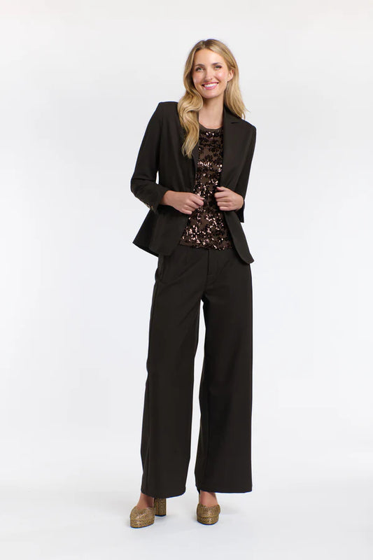 MIA WALLACE PANTS - CHOCOLATE