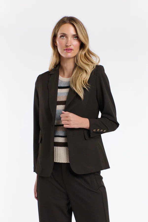 MIA WALLACE BLAZER - BLACK