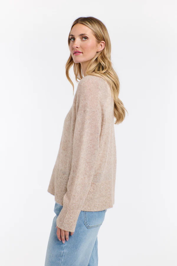 ASHFORD MOHAIR JUMPER - LATTE