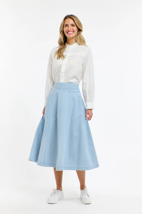 DAKOTA DENIM SKIRT - Light Wash
