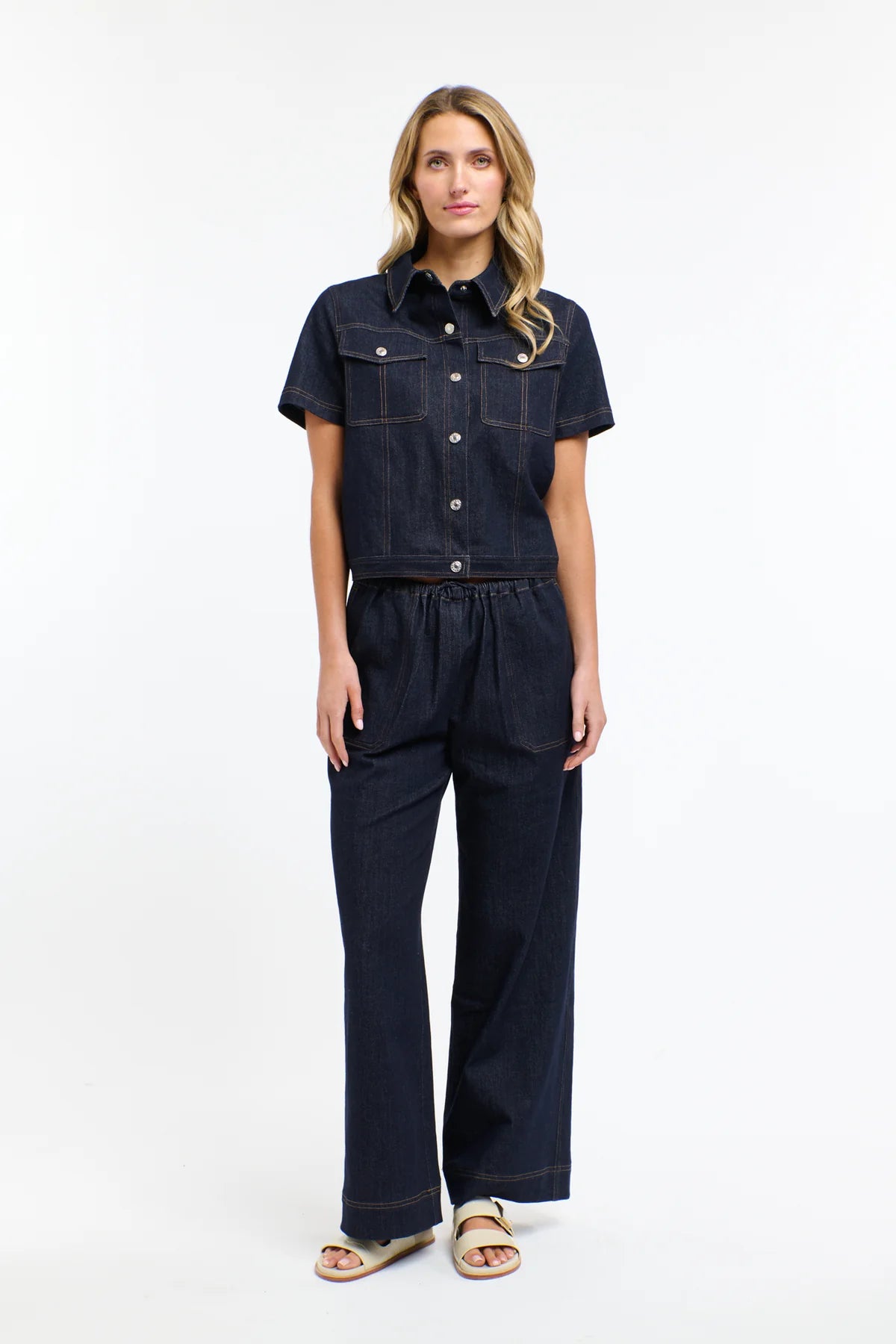 RAFFI SHORT SLEEVE DENIM JACKET