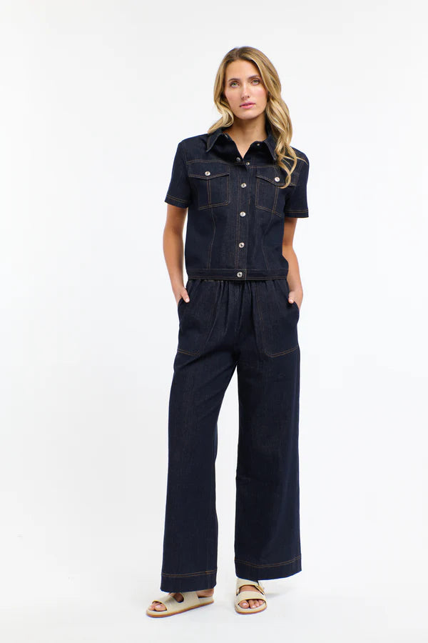 RAFFI SHORT SLEEVE DENIM JACKET