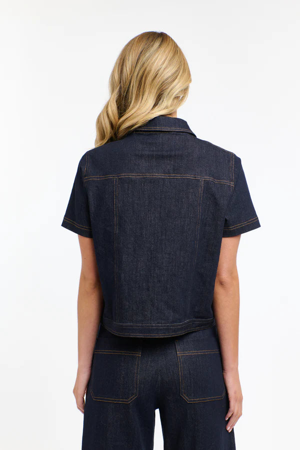 RAFFI SHORT SLEEVE DENIM JACKET