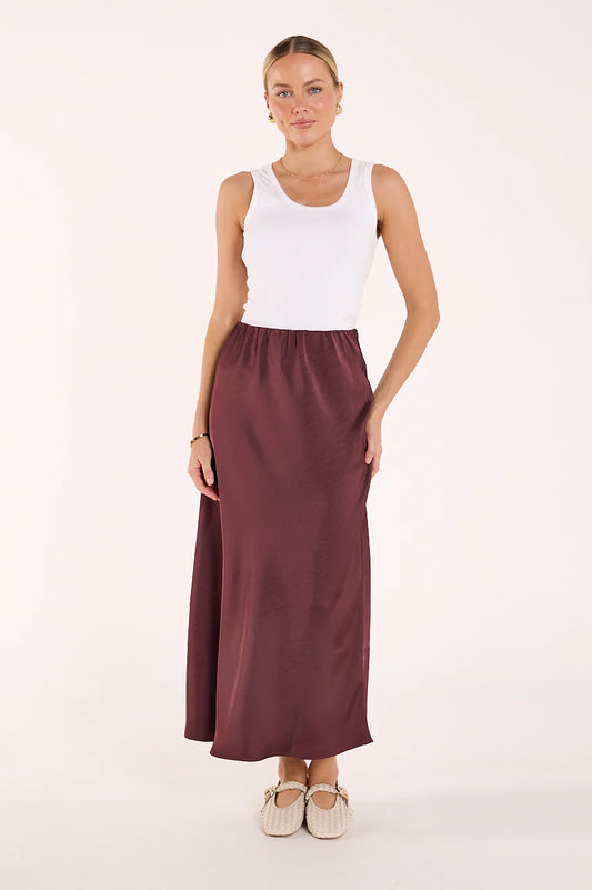 Lennon Skirt - Merlot
