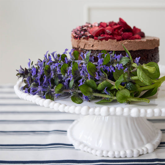 Pearl Cake Stand – White