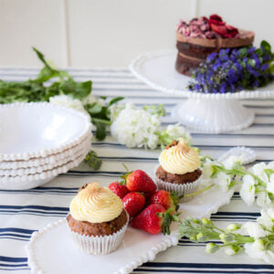 Pearl Platter 53cm – White